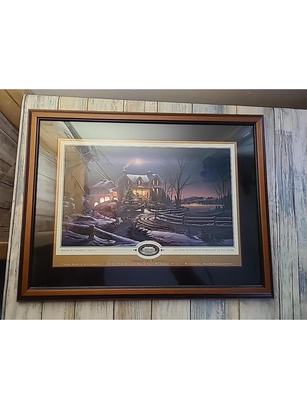 And A Crown Of Thy Good With Brotherhood By Terry Redlin 1990. America The Beaut